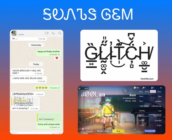Glitch text Generator (copy and paste weird 𐌕𐌄𐋄𐌕)