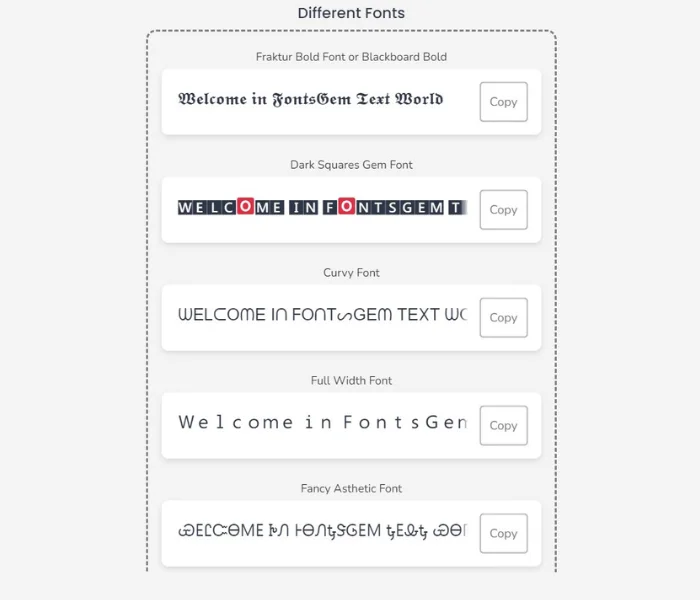 Font Generator 4 scroll area