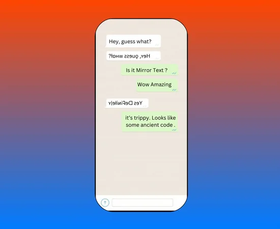 Chat via Mirror text