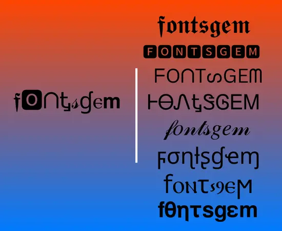 Random Mix Fonts 2 method of mix font creation